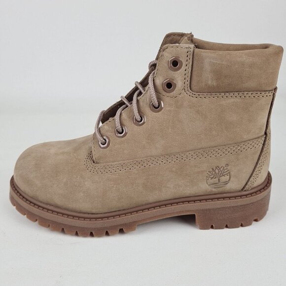 Timberland 6 IN Premium Waterproof Kids Boots Yellow Leather - Picture 1 of 12